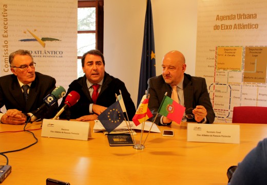 O alcalde preside a Comisión Executiva do Eixo Atlántico, que aproba un presuposto de 2,6 millóns de euros para este ano